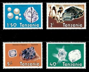 Tanzania 1986 - Minerals of Tanzania - Set of 4v - Scott 310-13 - MNH