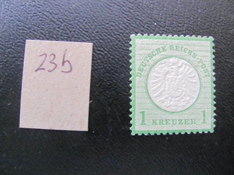 GERMANY 1872 MNH MI.  23b SC 21a LARGE SHIELD XF/SUPERB 1500 EUROS  GREEN (113)