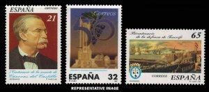 Spain Scott 2901-2903 Mint never hinged.