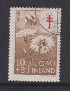 Finland    #B126  cancelled  1954  TB prevention 10m  bumblebees