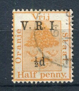 ORANGE FREE STATE; 1900 early QV classic VRI surcharge used value