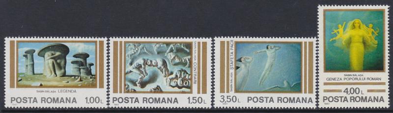 Romania 1982 History Scott (3084-87) MNH