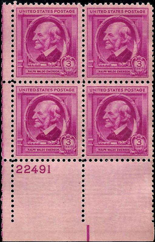 861 Mint,OG,NH... Plate Block of 4... SCV $1.25