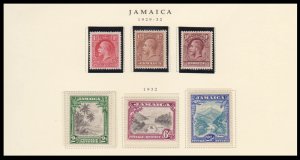 JAMAICA - 1919-52 SELECTED STAMPS - 58V - MINT LH