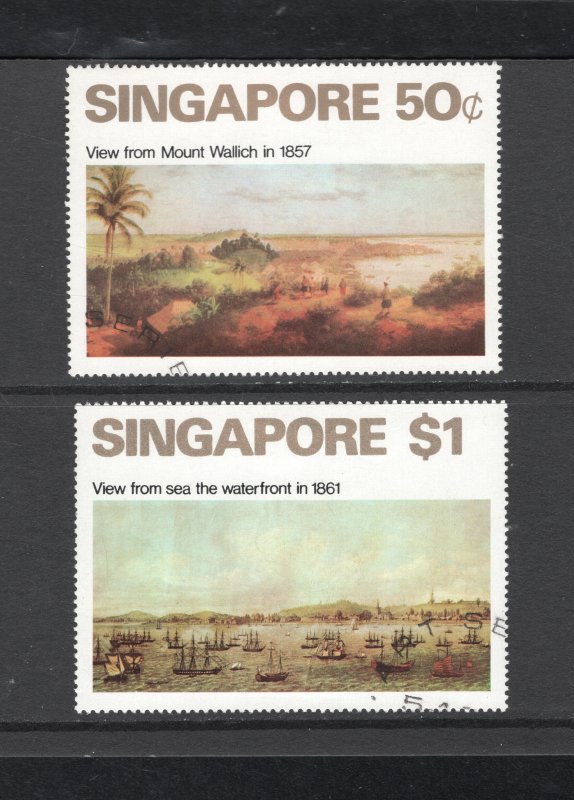 Singapore, Scott #144-9  VF, Used, Views of Singapore, Art, CV $50.50 ...5710098