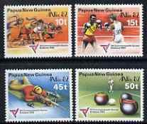 PAPUA NEW GUINEA - 1982 - Commonwealth Games - Perf 4v Set - Mint Never Hinged