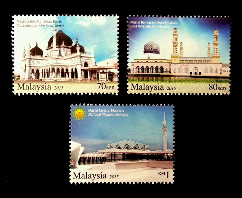 *FREE SHIP Malaysia Mosques 2015 Muslim Islamic Religious Mosque (stamp MNH