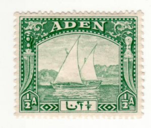 Aden #1    Mint LH, Original Gum, CV $4.50   .....   0020001