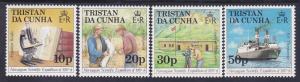 Tristain Da Cunha 416-19 MNH 1987 Norwegian Scientific Expedition 50th Anniv