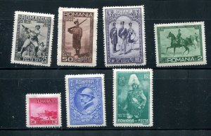 Romania 1931 Mi 406-412 MH Signed Cv 85 euro 7743