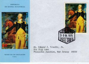 EQUATORIAL GUINEA  1975 The 200th Anniversary of American Revolution  FDC13832