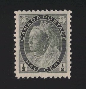 Canada Sc #74i (1898) 1/2c grey Victoria Numeral Mint VF NH MNH