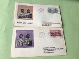 Heroes of the American Army Navy 1937  stamps cover  Ref 53413