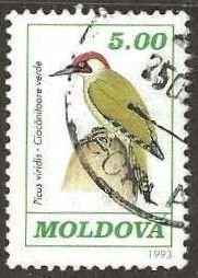 Moldova, Scott # 77, used.  Birds.  1993.  (M16)