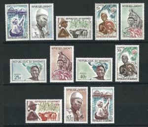 Dahomey 160-71 Y&T 179-90 MNH VF 1963 SCV $12.85