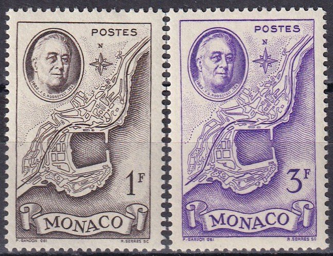 Monaco #201-2 F-VF Unused   CV $3.75  (Z6261)