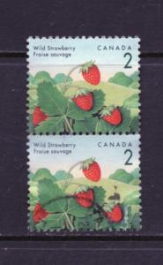 Scott # 1350  used  sheet pair 2 cent  Wild  Strawberry