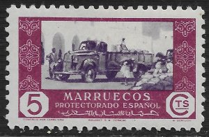 Spanish Morocco #265 5c Commerce by Truck ~ MHR