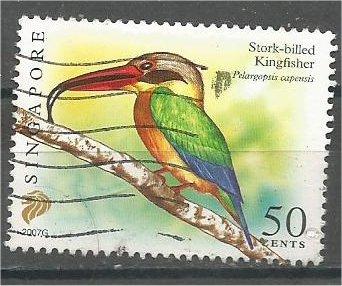 SINGAPORE, 2007, used 50c, Birds Scott