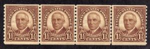 686 Mint,OG,NH... Line Pair Strip of 4... SCV $17.25