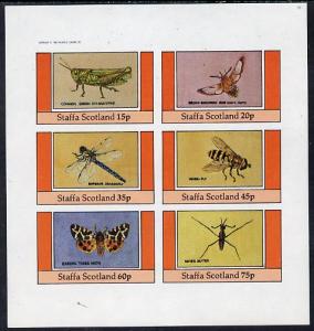 Staffa 1982 Insects (Grasshopper, Tiger Moth etc) imperf ...