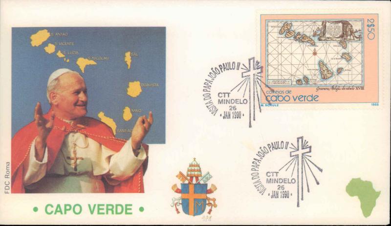 Cape Verde, Worldwide First Day Cover, Religion