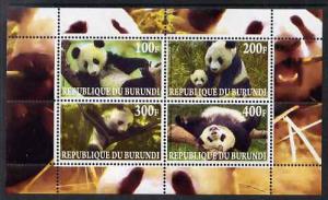 Burundi 2009 Pandas perf sheetlet containing 4 values unm...