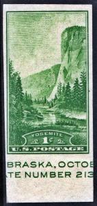 SC#751a 1¢ Yosemite (1934) MLH