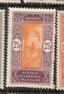 French Dahomey 1920s Early Issue Fine Mint Hinged 25c. NW-231272