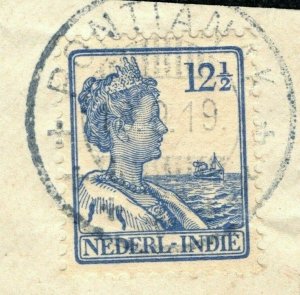 DUTCH EAST INDIES Stamp 12½c *PONTIANAK* CDS Postmark 1919 Indonesia ORANGE495