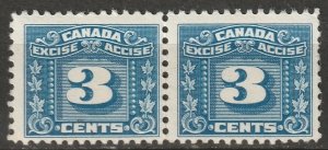 Canada 1934 FX64 revenue excise tax pair MLH*