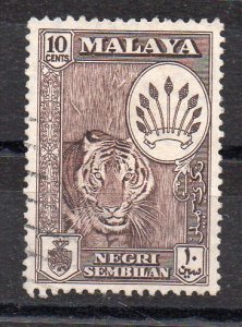 MALAYA - NEGRI SEMBILAN - TIGER - COAT OF ARMS - Used - 1957 - 10 -