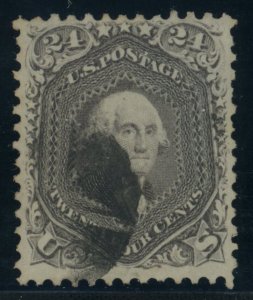 US Stamp #78 Washington 24c - PSE Cert - USED - CV $400.00