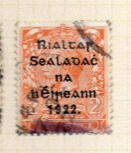 Ireland 1922 GV  Early Issue Fine Used 2d. 1922 Optd NW-185948