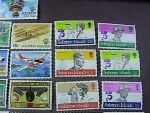 SOLOMON ISLANDS # 481-501 -MINT/NEVER HINGED-- 4 COMPLETE SETS-------1982-83