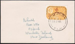 FIJI 1963 cover to New Zealand - MAGO cds..................................B2567