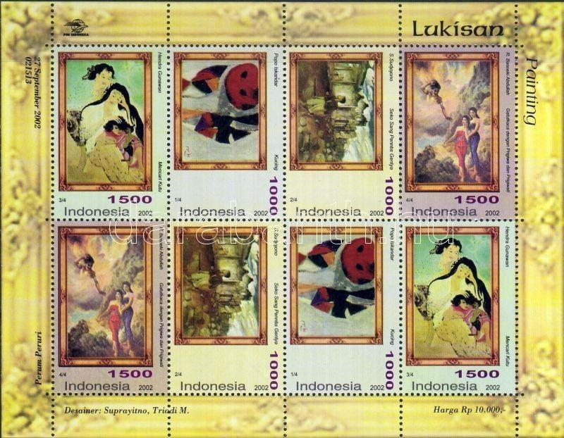 Indonesia stamp Paintings minisheet MNH 2002 Mi 2208-2211 WS4288