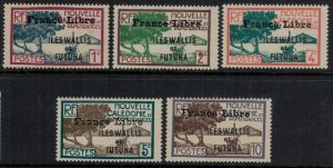 Wallis & Futuna #94-5,7-9*  CV $16.75