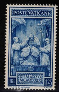 Vatican Scott 71 MNH** Coronation of Pope Pius XII stamp