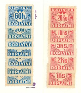 Slovakia #J1-J12 Unused Single (Complete Set)