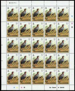 ASCENSION  BIRDS 1976 COMPLETE SHEET SET SCOTT#196/211 MINT NH PARTIALLY SHOWN