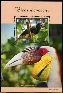 MOZAMBIQUE 2019  HORNBILLS SOUVENIR SHEET MINT NEVER HINGED