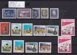 albania mnh + used stamps ref 7936