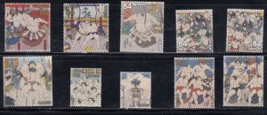 Japan 2020 Sc#4394a-j Customs & Traditions : Sumo Wrestling Used
