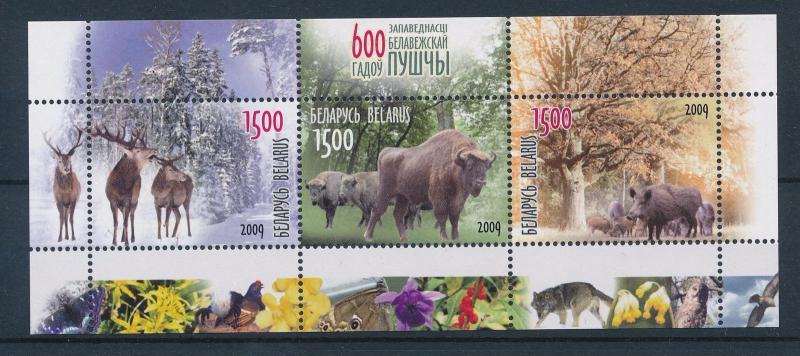 [27047] Belarus 2009  600 Years National park Mammals MNH Sheet