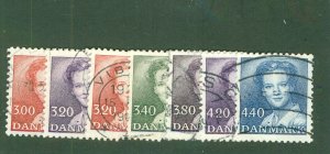 DENMARK 796-803 (missing#801) USED CV $8.10 BIN $3.75