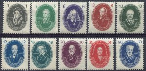 DDR  Sc.# 58-67  MNH