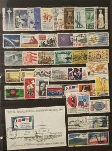 1961 -1967 US Used Postage Stamp Collecting Lot z5001