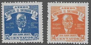 El Salvador (1946) - Scott # C97-C98,   MH