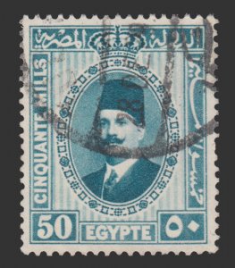 STAMP FROM EGYPT. SCOTT # 145. YEAR 1927. USED. # 1